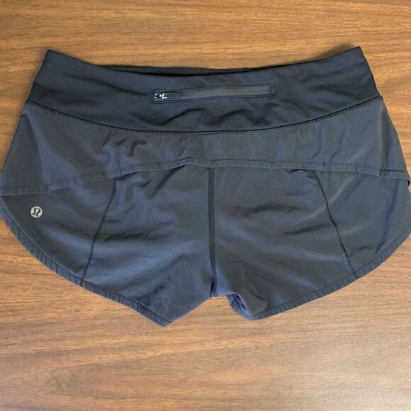 Lululemon black shortie shorts black size 6 - Picture 1 of 6